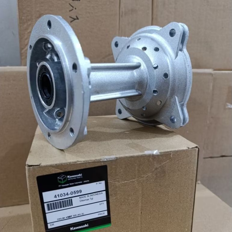 Tromol belakang Kawasaki KLX 150, 36 Hold, 36 lobang Tromol belakang KLX Original.