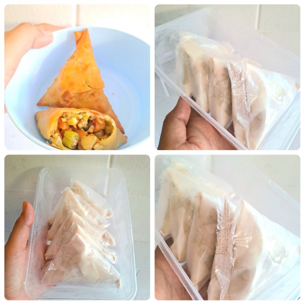 SAMOSA AYAM FROZEN/ SAMOSA FROZEN/ISI 5PCS/CEMILAN PRAKTIS