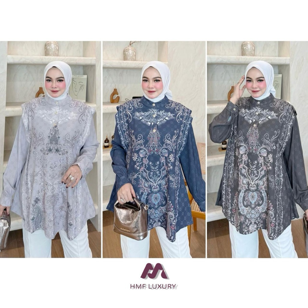 Atasan hmf luxury / kemeja hmf luxury arunika / atasan hmf luxury arunika / arunika hmf luxury / kem
