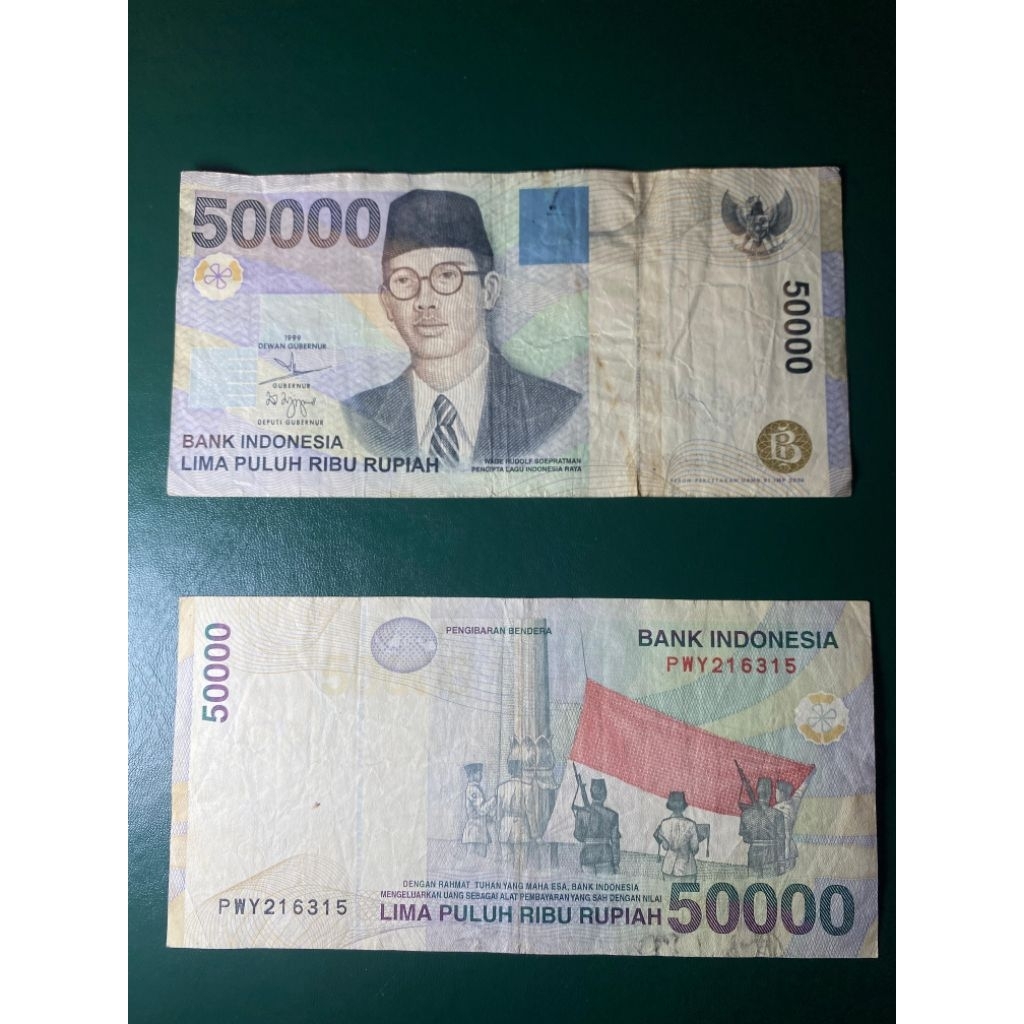 Uang Kuno 50000 WR Supratman