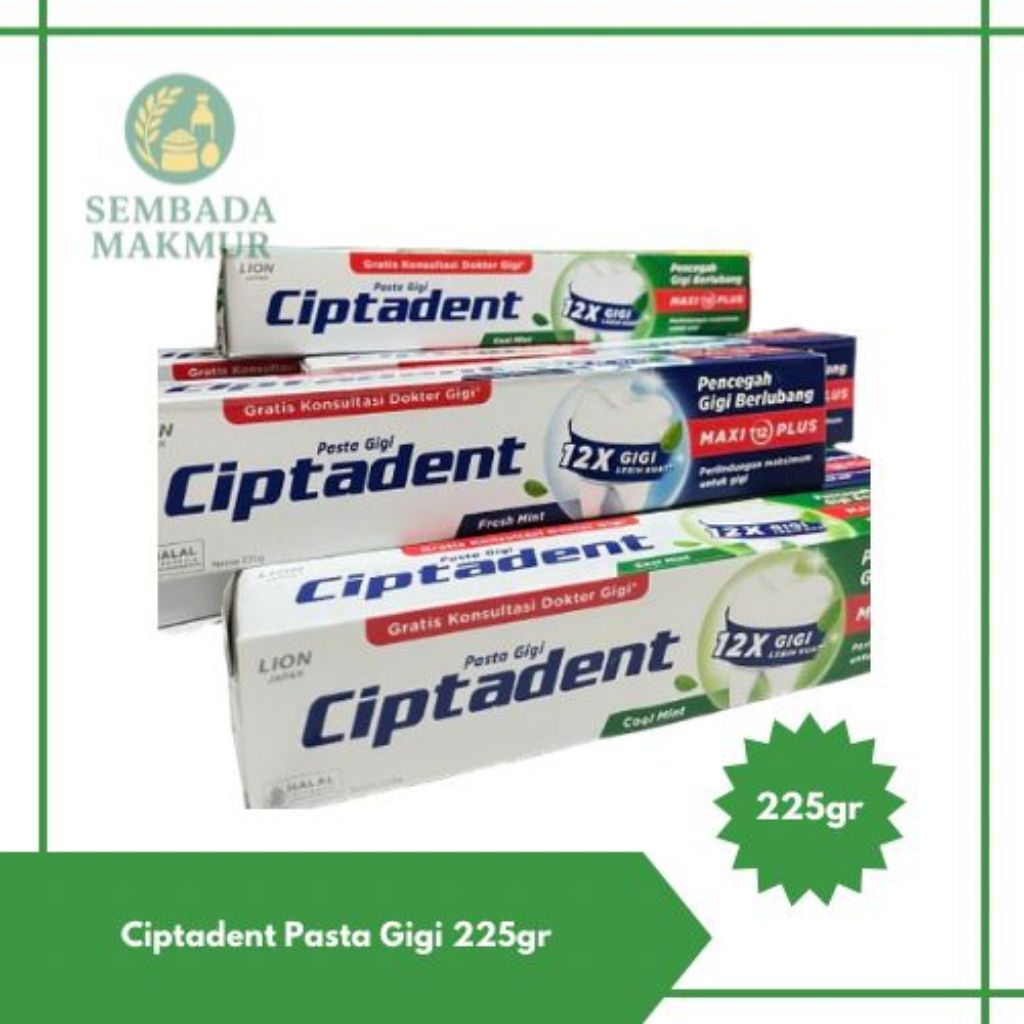 Ciptadent 225gr / Pasta Gigi Ciptadent 225gr Jumbo