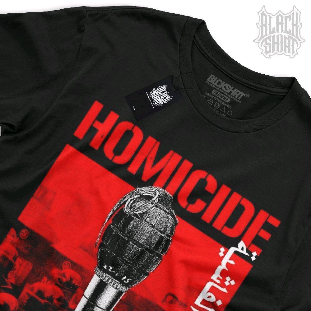 Kaos musik band Homicide / Part 7 / Refuse Resist Organize / Blackshirt / Unofficial Merchandise / C