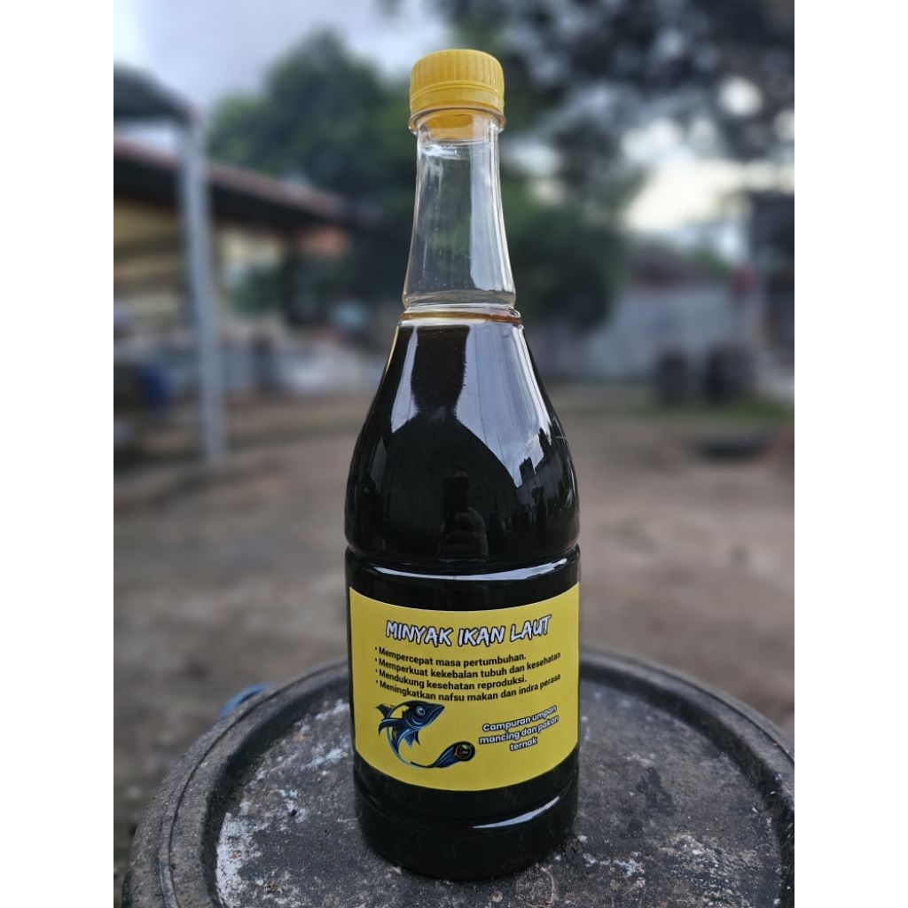Minyak Ikan Laut 1 liter perangsang pakan ikan anabul ternak lapisan pelet