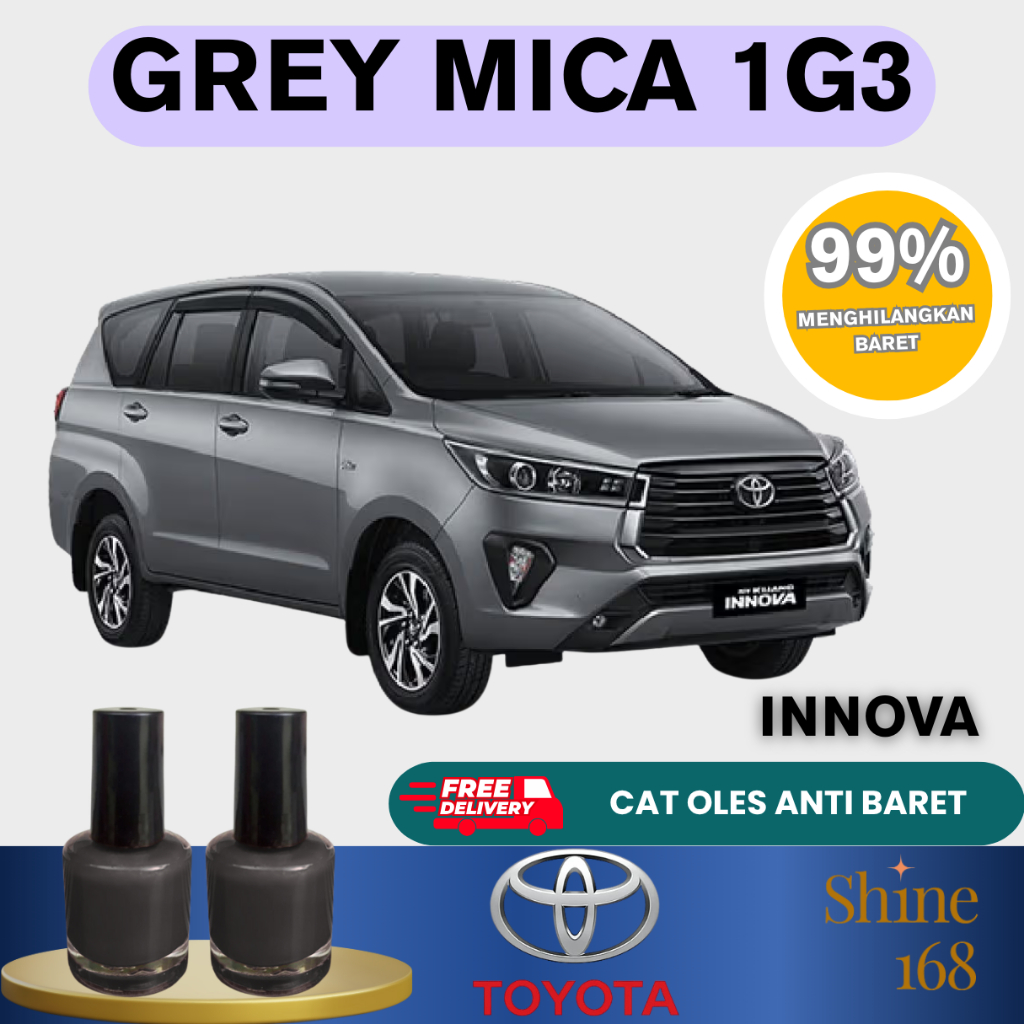 Cat Oles Penghilang Baret Mobil 1G3 Dark Grey Mica - Toyota Avanza, Innova, Calya, Agya