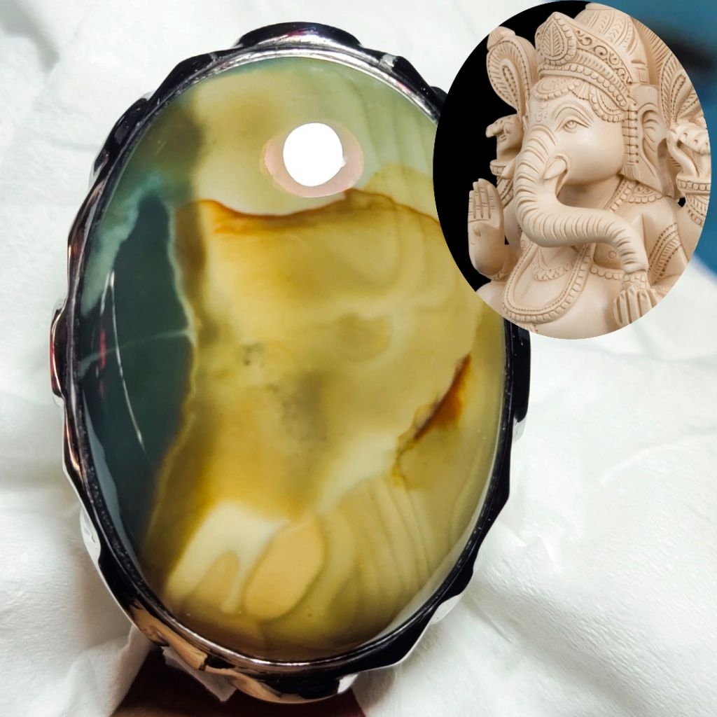 Batu Spiritual Symbol - Ganesha - Batu Akik Gambar