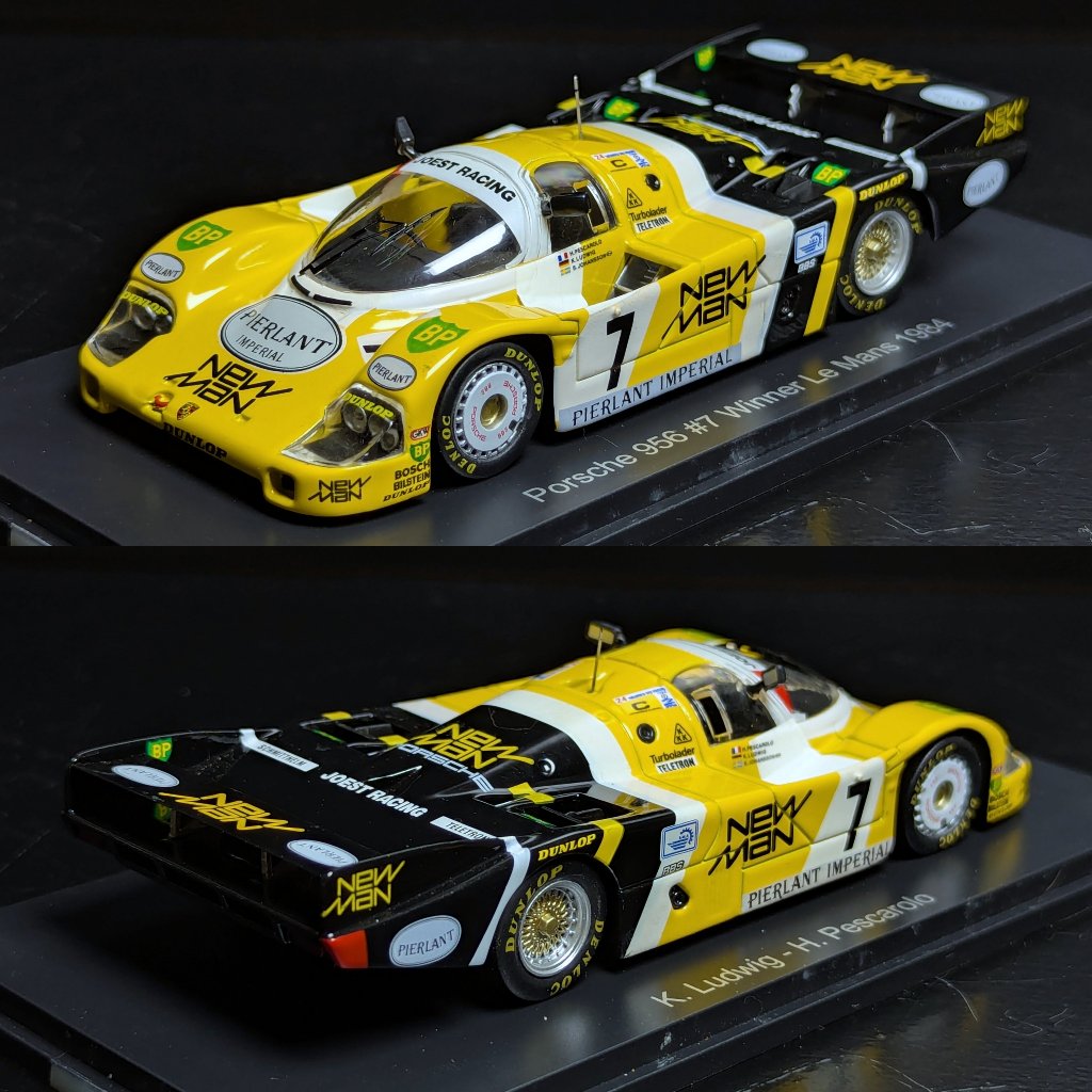 Hachette x Spark Porsche 956 #7 - Winner Le Mans 1984 - K. Ludwig  - H. Pescarolo - 1/43 Scale