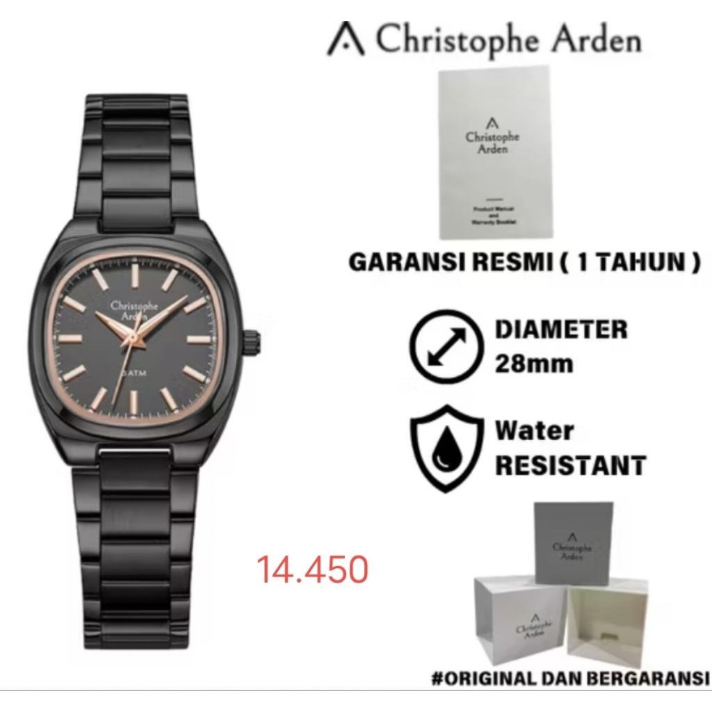 JAM TANGAN CHRISTOPHE ARDEN ORIGINAL 1122