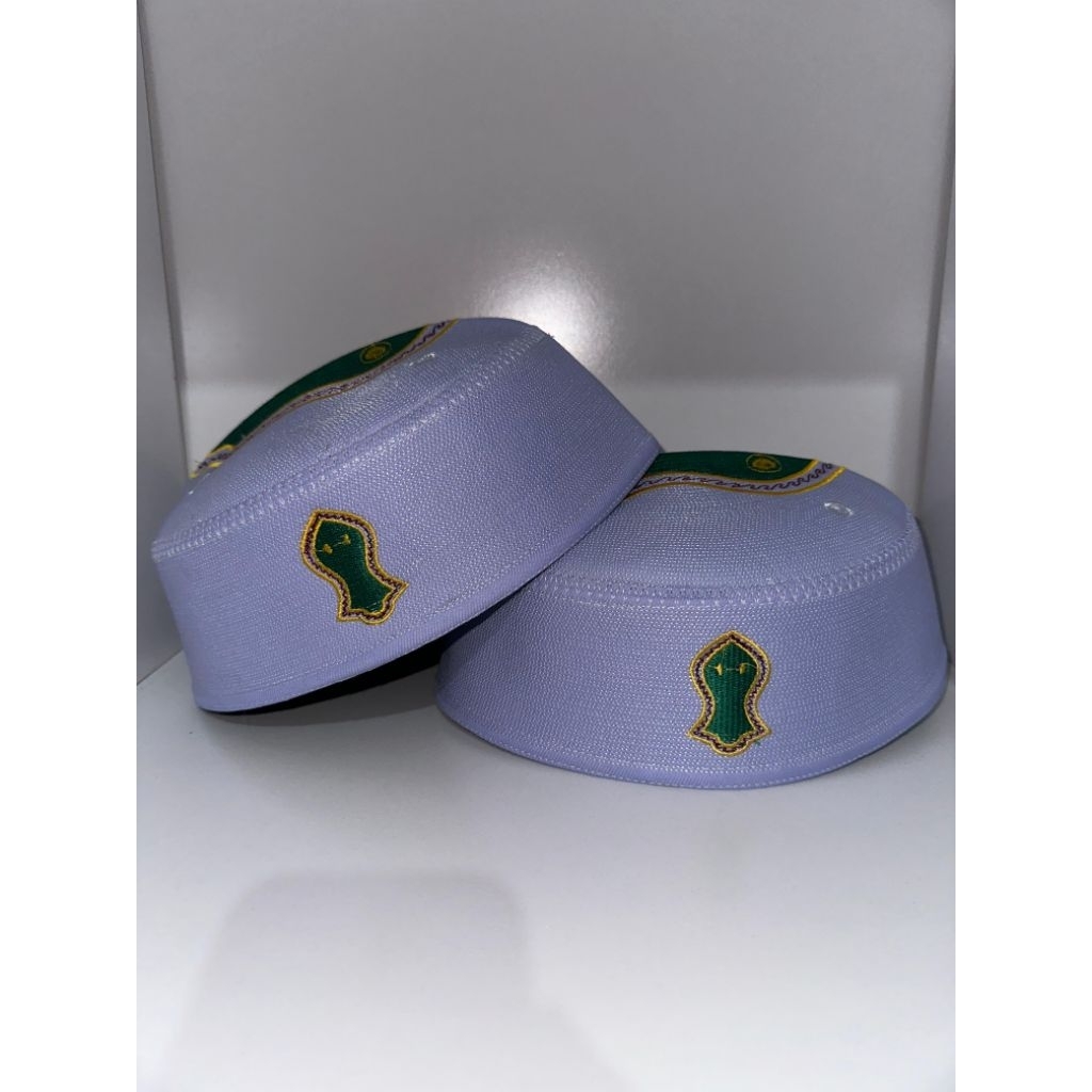 PECI KOPYAH MALAYSIA PECI HAJI ALAY TEROMPAH HIJAU TINGGI 7CM SKU 25