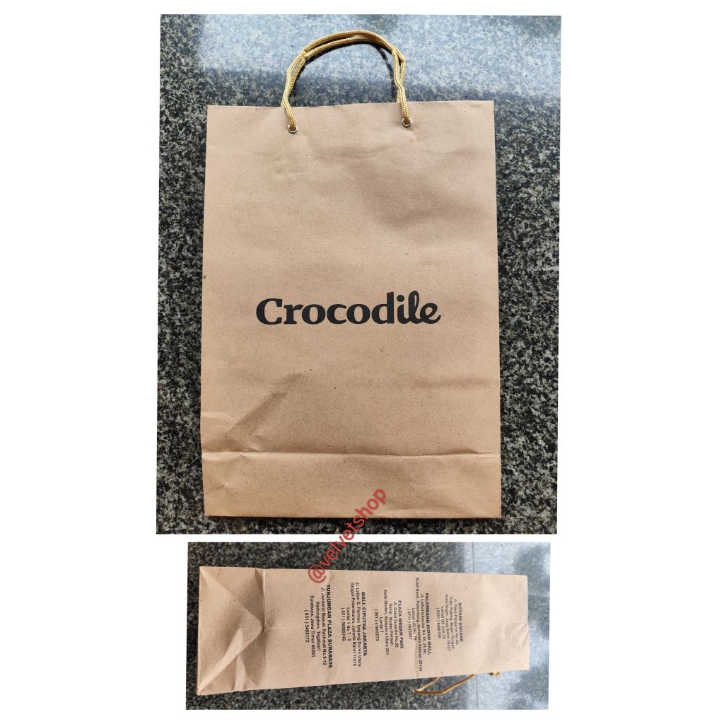 Paperbag PLANET SPORT COLE HAAN CROCODILE Shopping Bag tas belanja exclusive branded premium