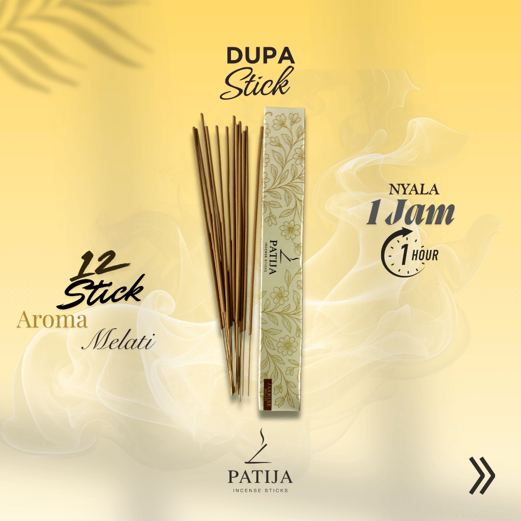 Dupa Stik Aromaterapi - Patija Incense - Melati (Jasmine) - Dupa Stick Premium Aroma Melati Stik Dup