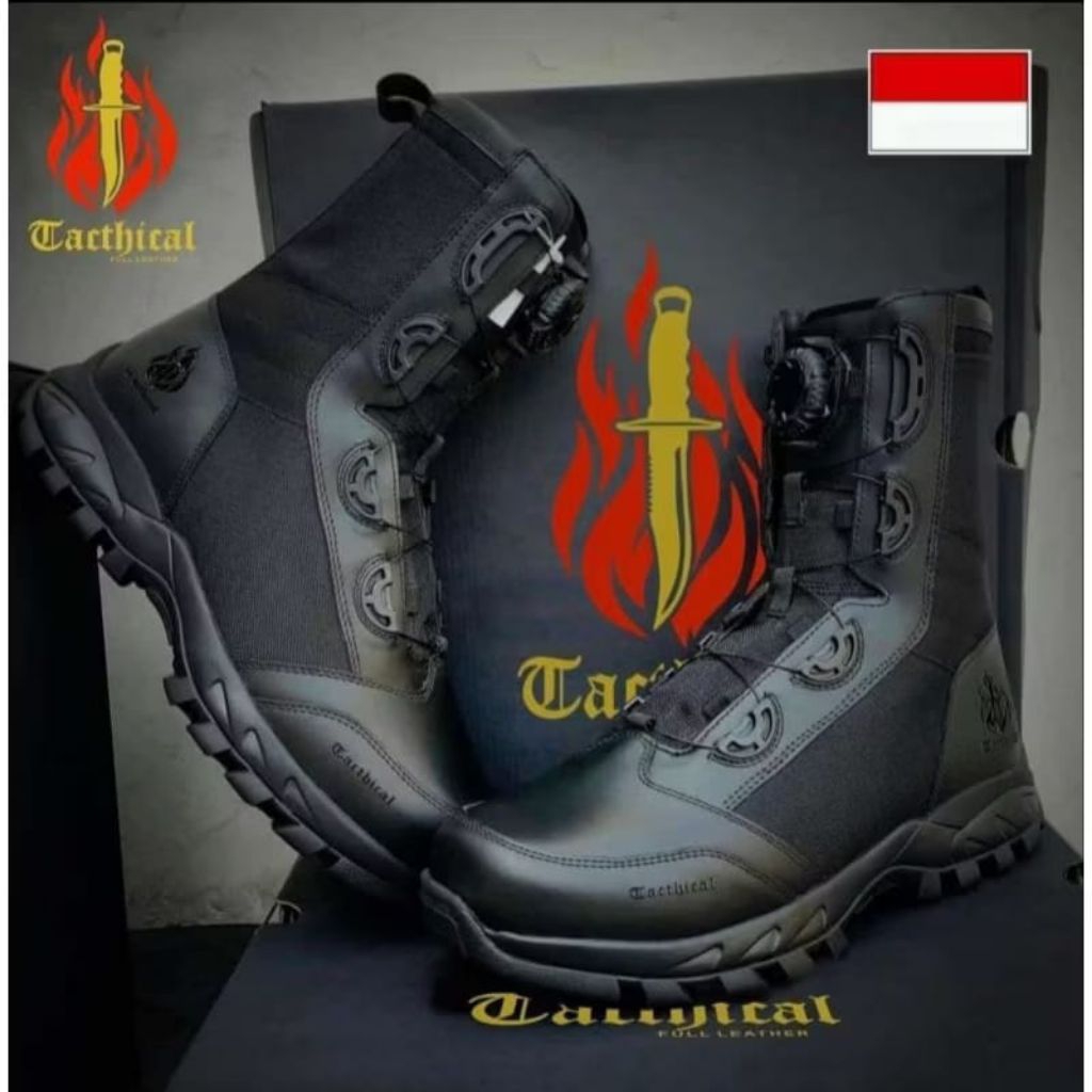 ORI BERGARANSI TERMURAH SEPATU PDL TALI PUTAR TACTHICAL SWAT ORI