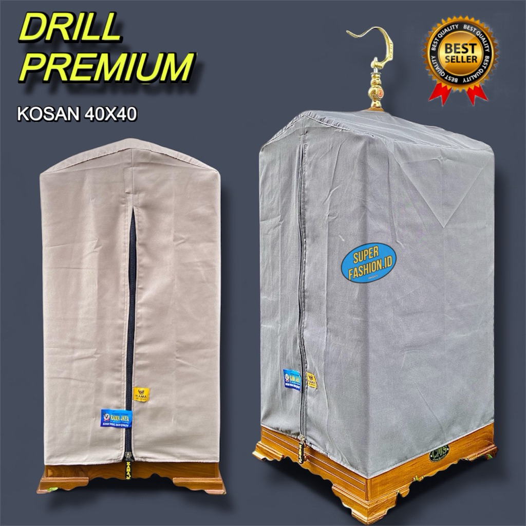 Kerodong Sangkar Kosan 40x40 Drill Premium Tebal - Krodong Kandang Kosan Anti Panas