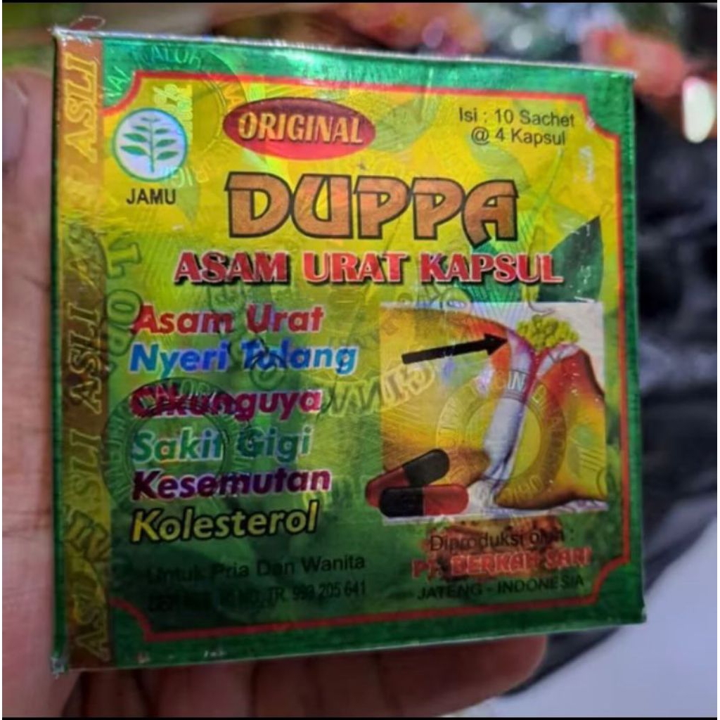 duppa kapsul original asam urat pegalinu