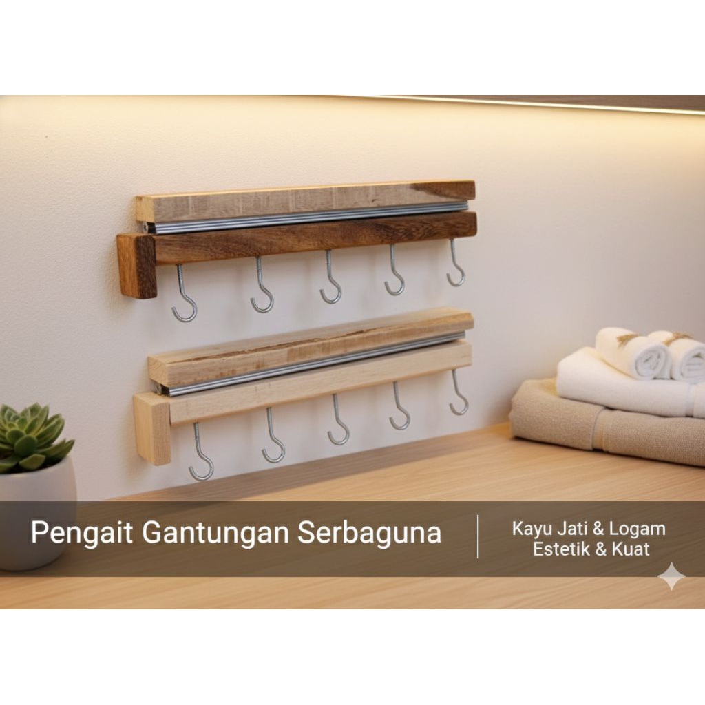 Gantungan Panci Sleding Tarik Dorong Minimalis Rak Panci Dorong  Rak Kolong Dapur