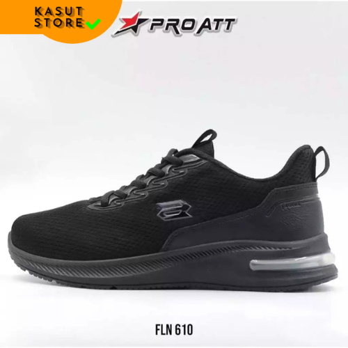 Pro ATT Sepatu Wanita Hitam Sekolah Kerja Tali Pro Att FLN-610 Size 37-40