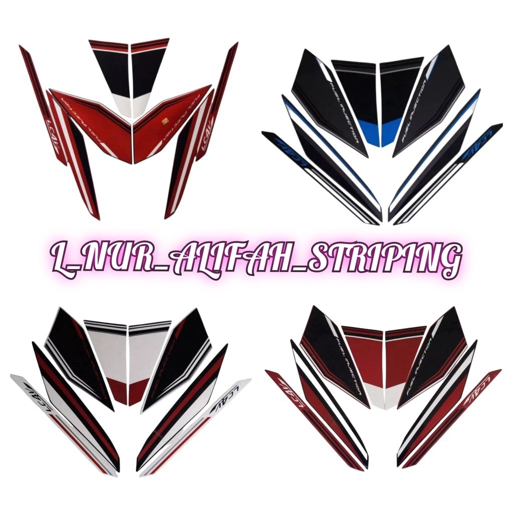 STIKER STRIPING LIS LES POLET BODY MOTOR BERKUALITAS YAMAHA VIXION ADVANCE 2015