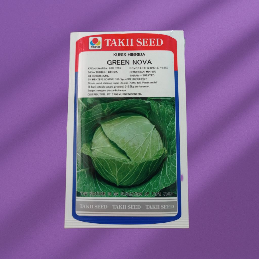 GREEN NOVA benih/bibit kubis isi 20ml