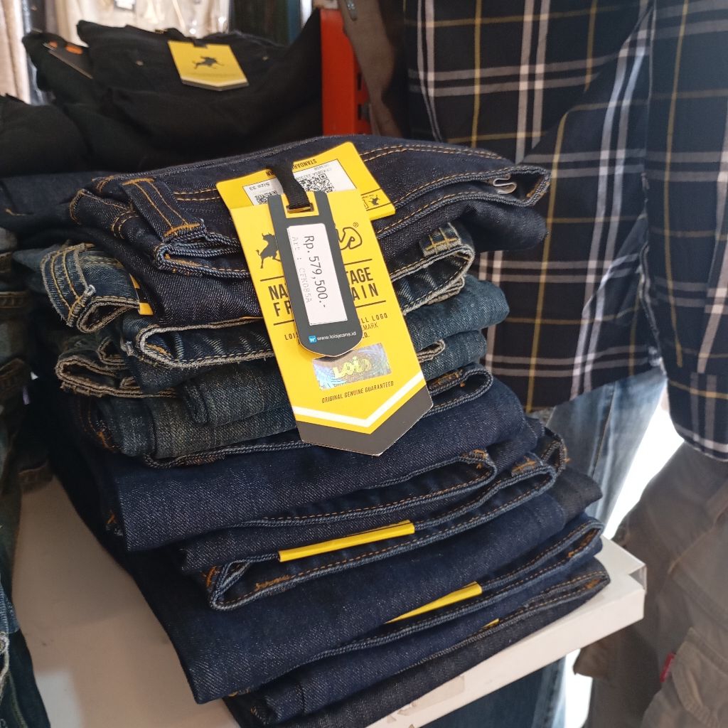 celana lois original keaslian cek barcod