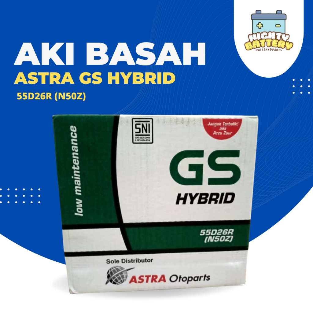 Astra GS Aspira 55D26R ( N50Z) Aki Basah