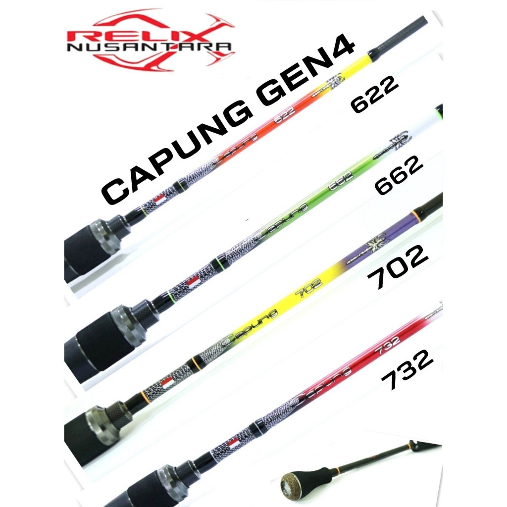 Relix Nusantara Joran Spinning CAPUNG GEN 4 | Joran UL Capung 622 | 662 | 702 | 732 | 762