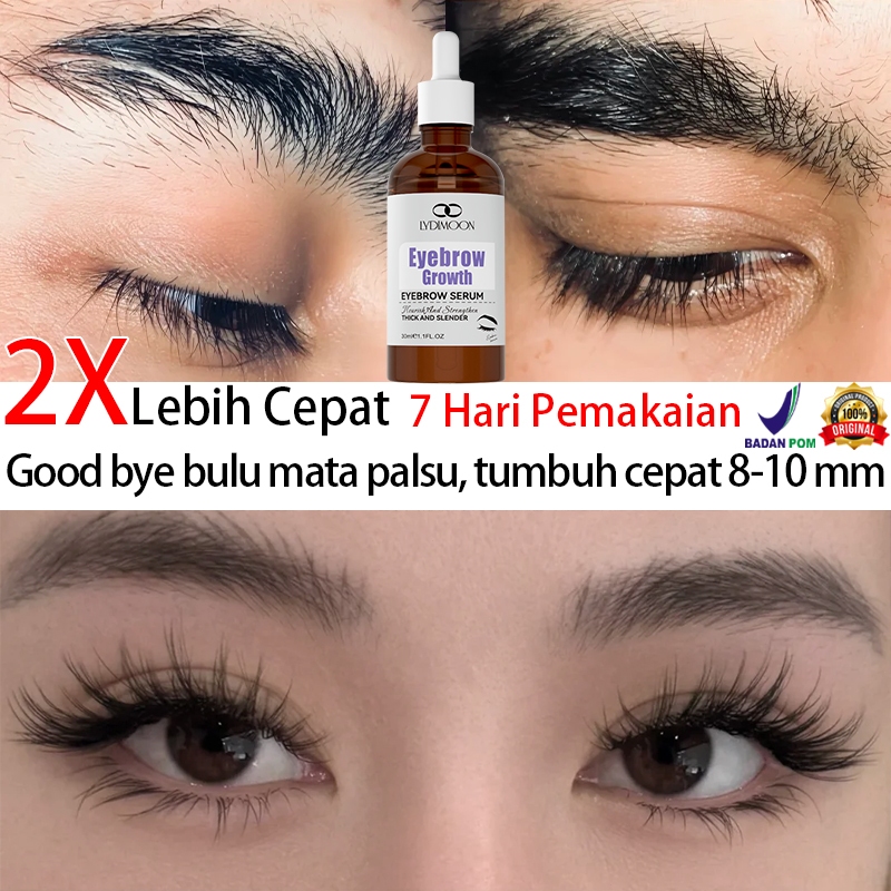 LYDIMOON Serum Pertumbuh Bulu Mata&Alis 10ML / Esencia Pertumbuh Bulu Mata dan Alis Alami  / Serum P