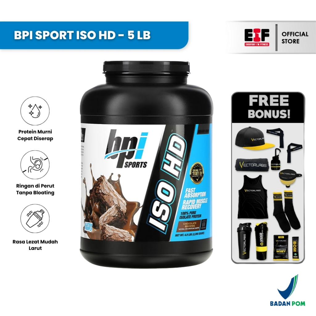 BPI Sports ISO HD Whey Protein Isolate 5lbs