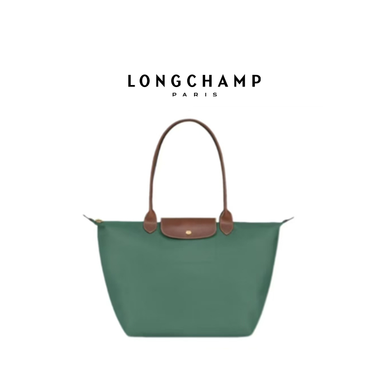 LONGCHAMP Produk Terbaru 2025 Le Pliage Original L - Warna Sage Hijau