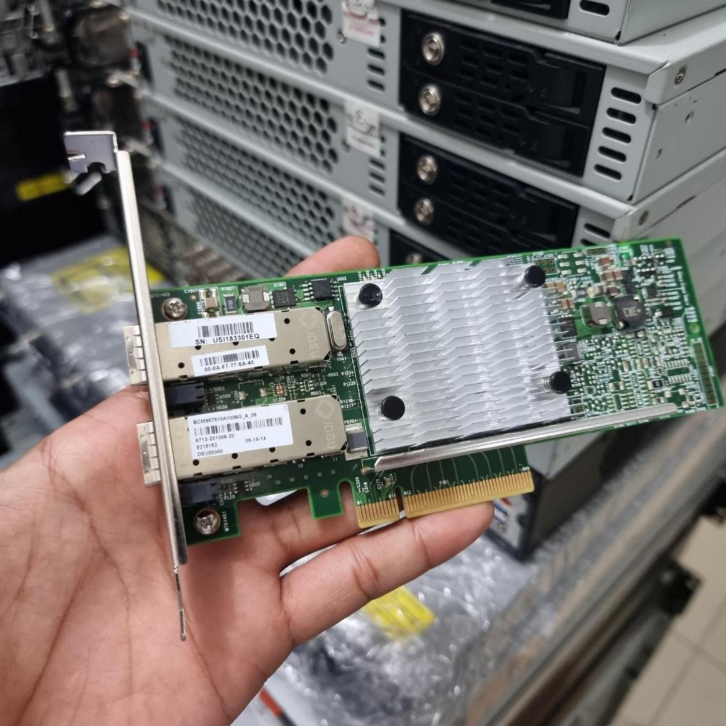Card Sfp+ Broadcom 10GB Dual Port PCI-E SFP+ 10G Mikrotik X86 Vyos