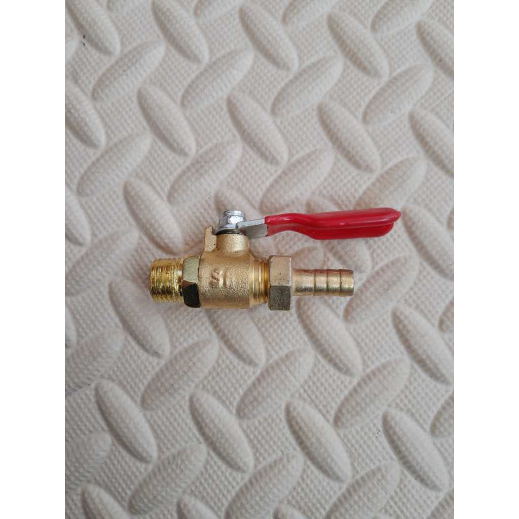 Kran Angin Kompresor Keran Angin Tabung Kompresor Ball Valve 1/4" JF