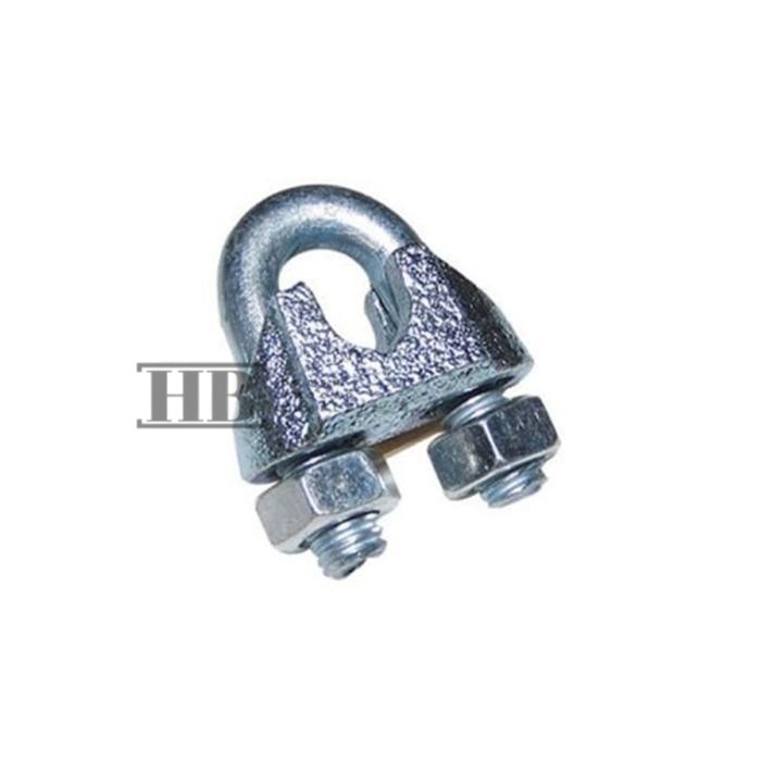 Kuku Macan Wire Rope Clip 6mm Clamp Klem Tali Kawat Baja Kabel Seling Sling 6 MM 1/4 Inch Galvanis H