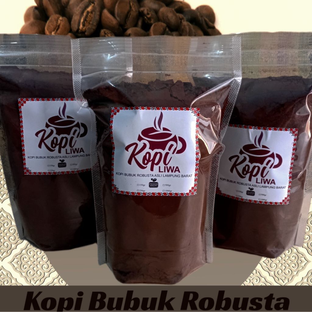 Kopi Lampung 100% Asli Kopi Bubuk Robusta Kopi Liwa