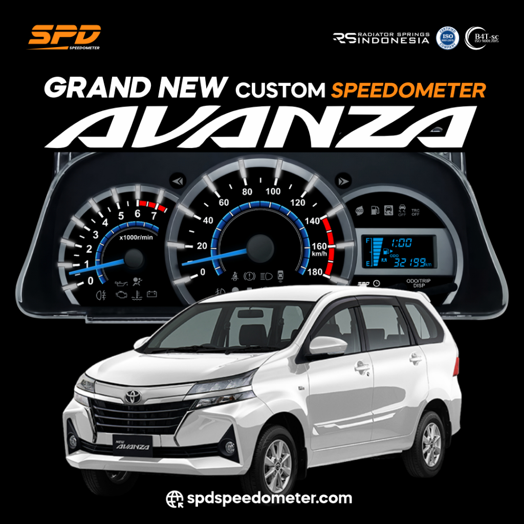 PANEL SPEEDOMETER CUSTOM TOYOTA AVANZA VELOZ - SPD SPEEDOMETER