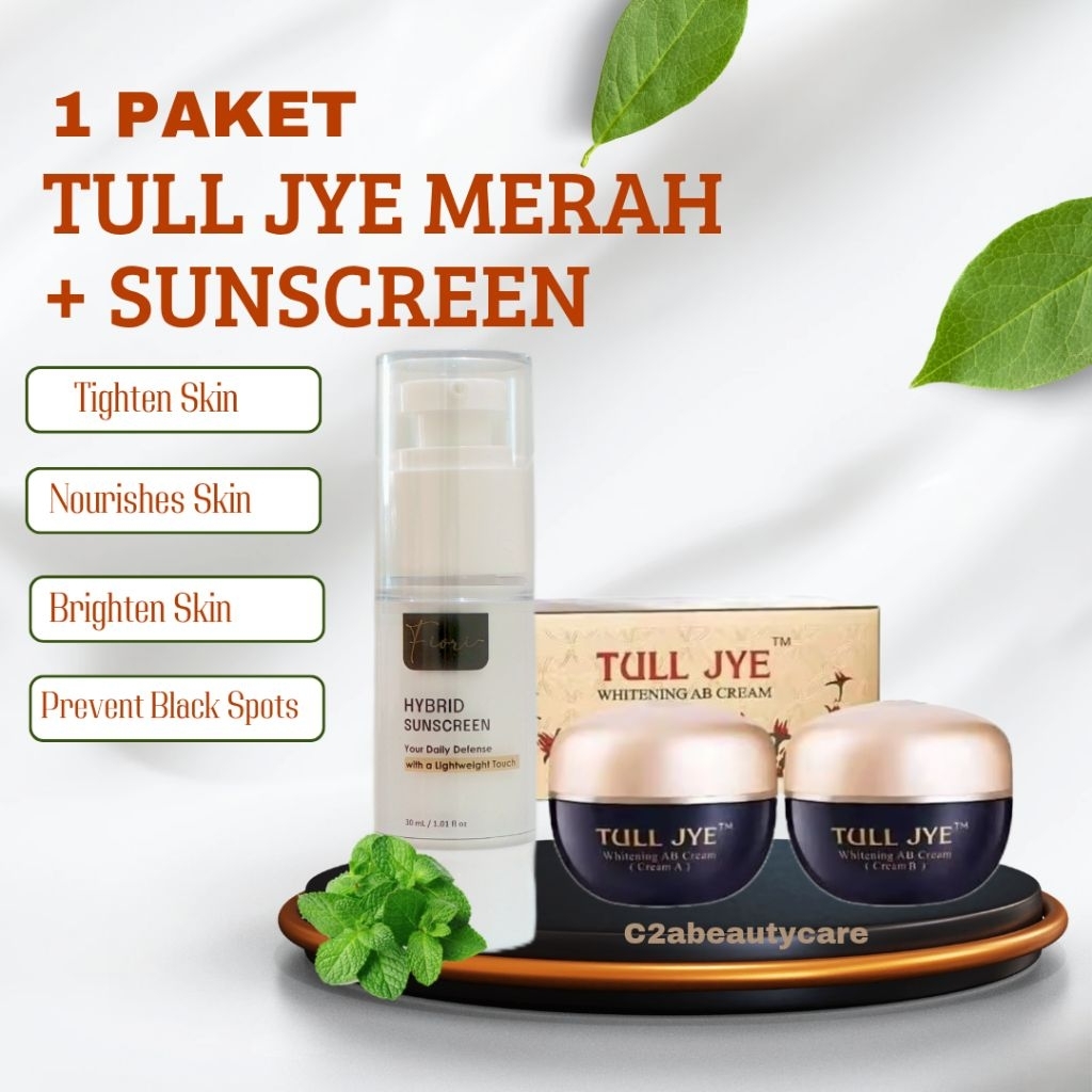 TULL JYE MERAH 10GR + SUNSCREEN (KULIT BERMINYAK)