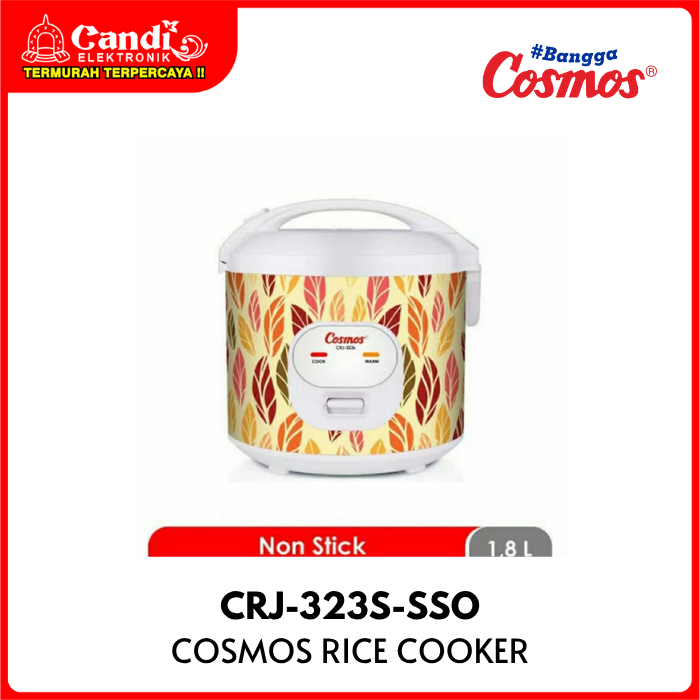 COSMOS RICE COOKER  1,8 LITER CRJ-323S-SSO
