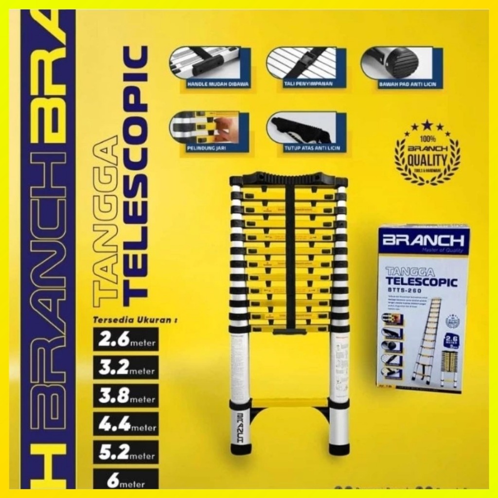 BRANCH TANGGA TELESCOPIC/TELESCOPIC LADDER/TANGGA PORTABLE ALUMINIUM