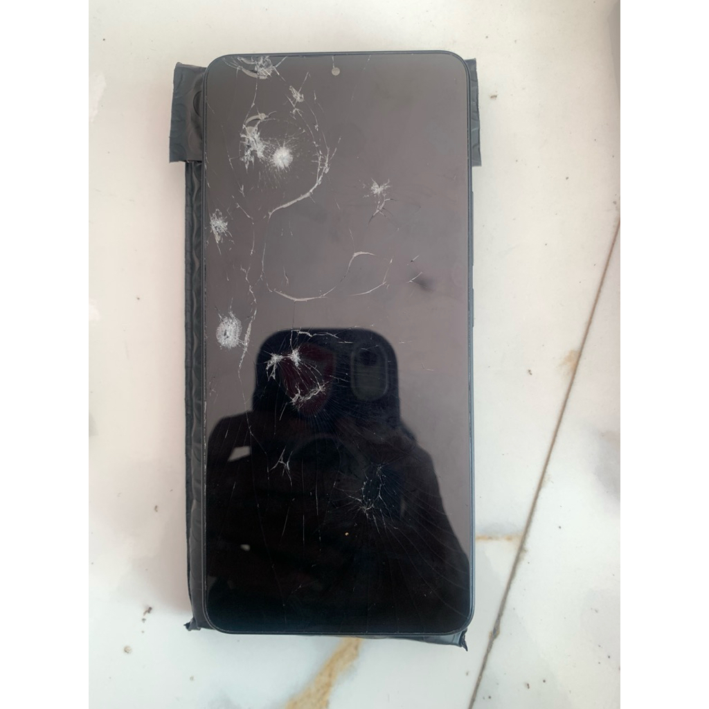 lcd original poco f6 minus kaca