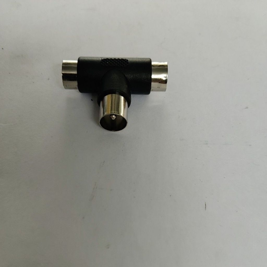 sambungan jack cabang antena tv paralel plastik