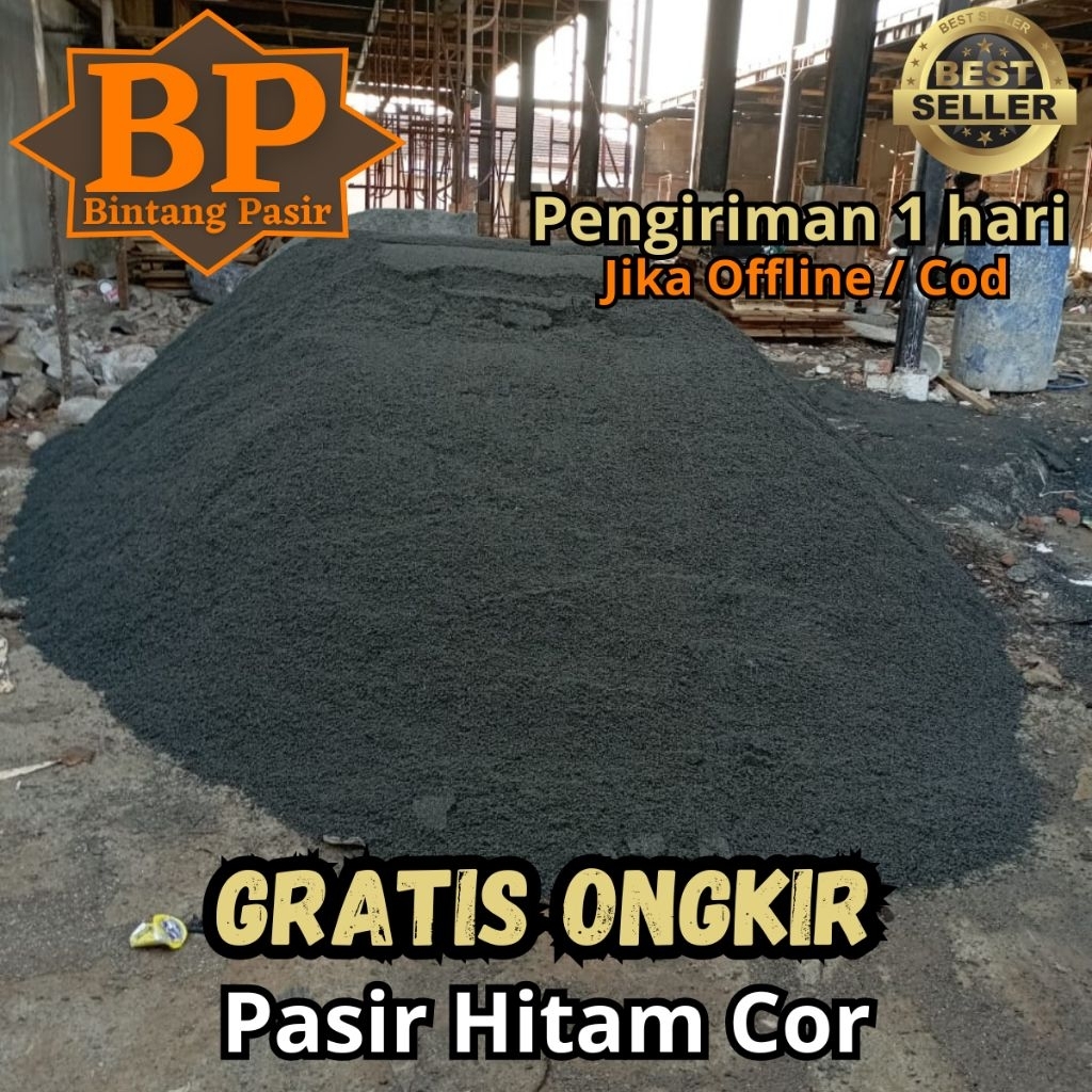 Pasir Cor / Pasir Hitam Cor Murni Extra Beton