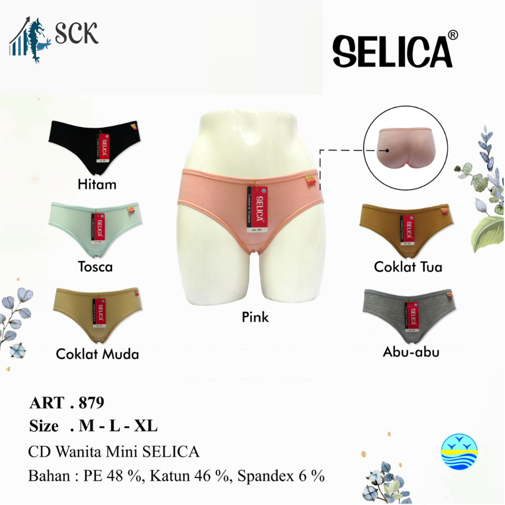 CD SELICA 879 Mini Wanita / Celana Dalam Wanita SELICA / Pakaian Dalam Perempuan 879 M-XL - sckmenwe