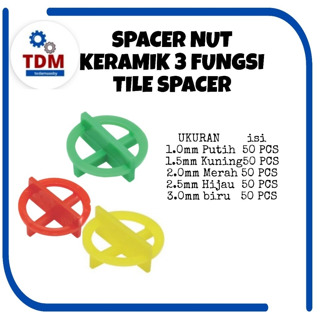 SPACER NUT KERAMIK 3 FUNGSI / TILE SPACER / PERAPI NUT KERAMIK UBIN