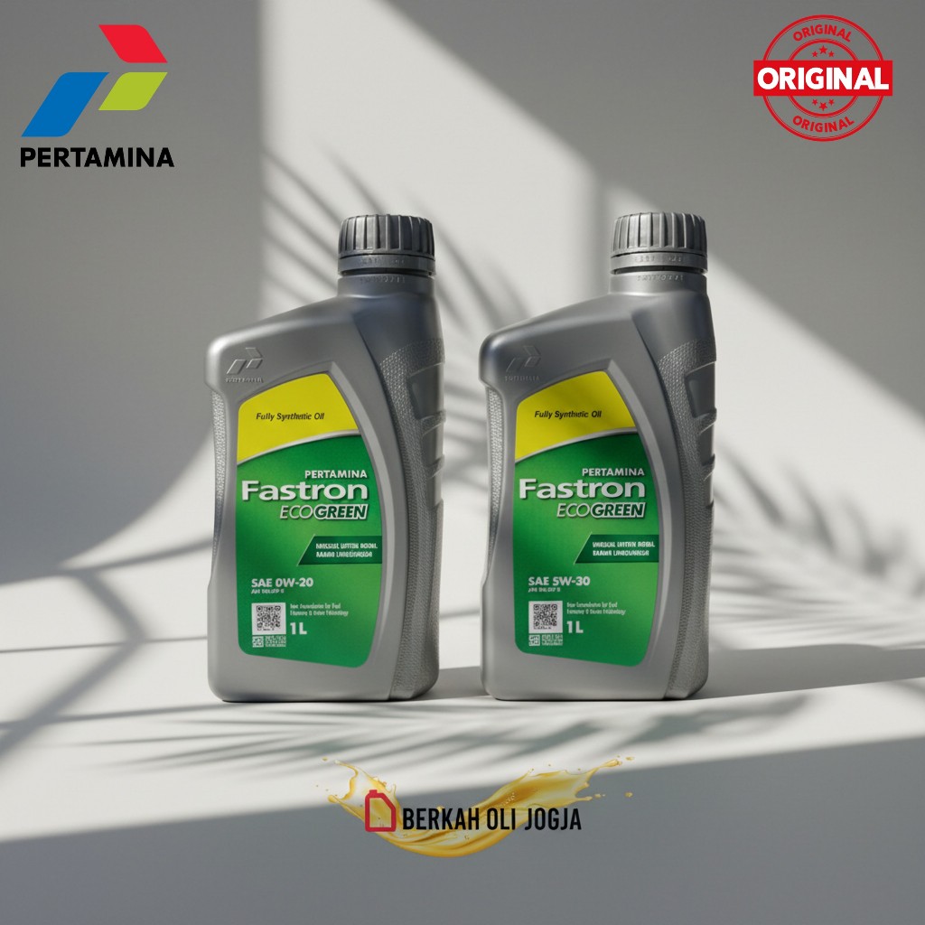 Pertamina Fastron Eco Green 0W-20 | 5W-30 1 Liter (Oli Synthetic LCGC) ORIGINAL