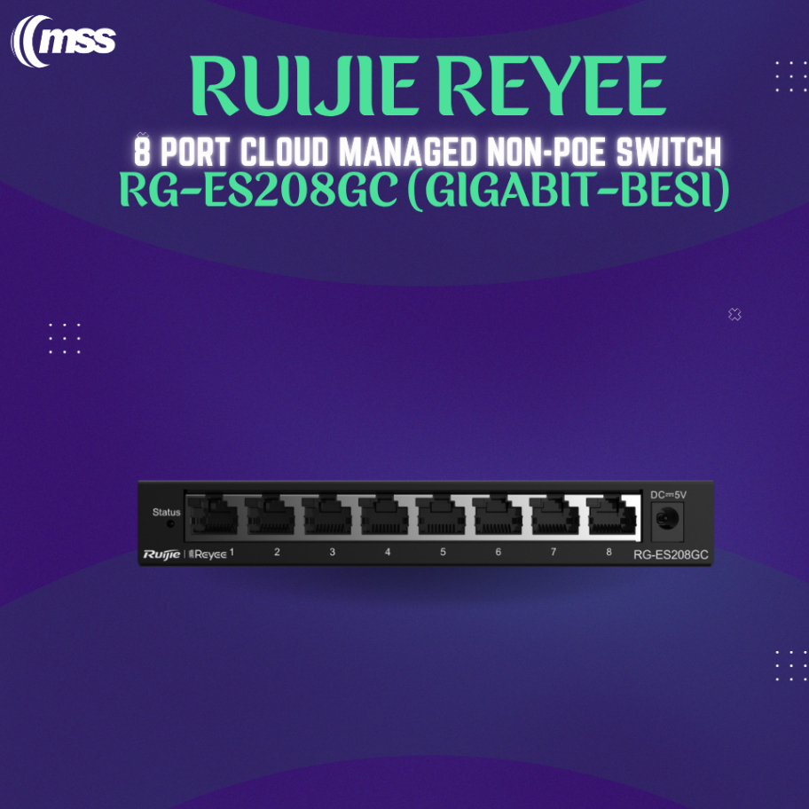 Ruijie Reyee 5 Ports Unmanaged Smart Cloud Switch RG-ES205GC
