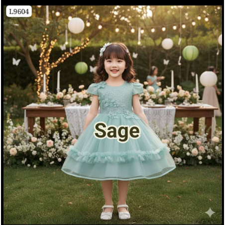 ARS-Gaun natal anak dress natal anak baju natal anak gaun kembang anak dress kembang anak baju kemba