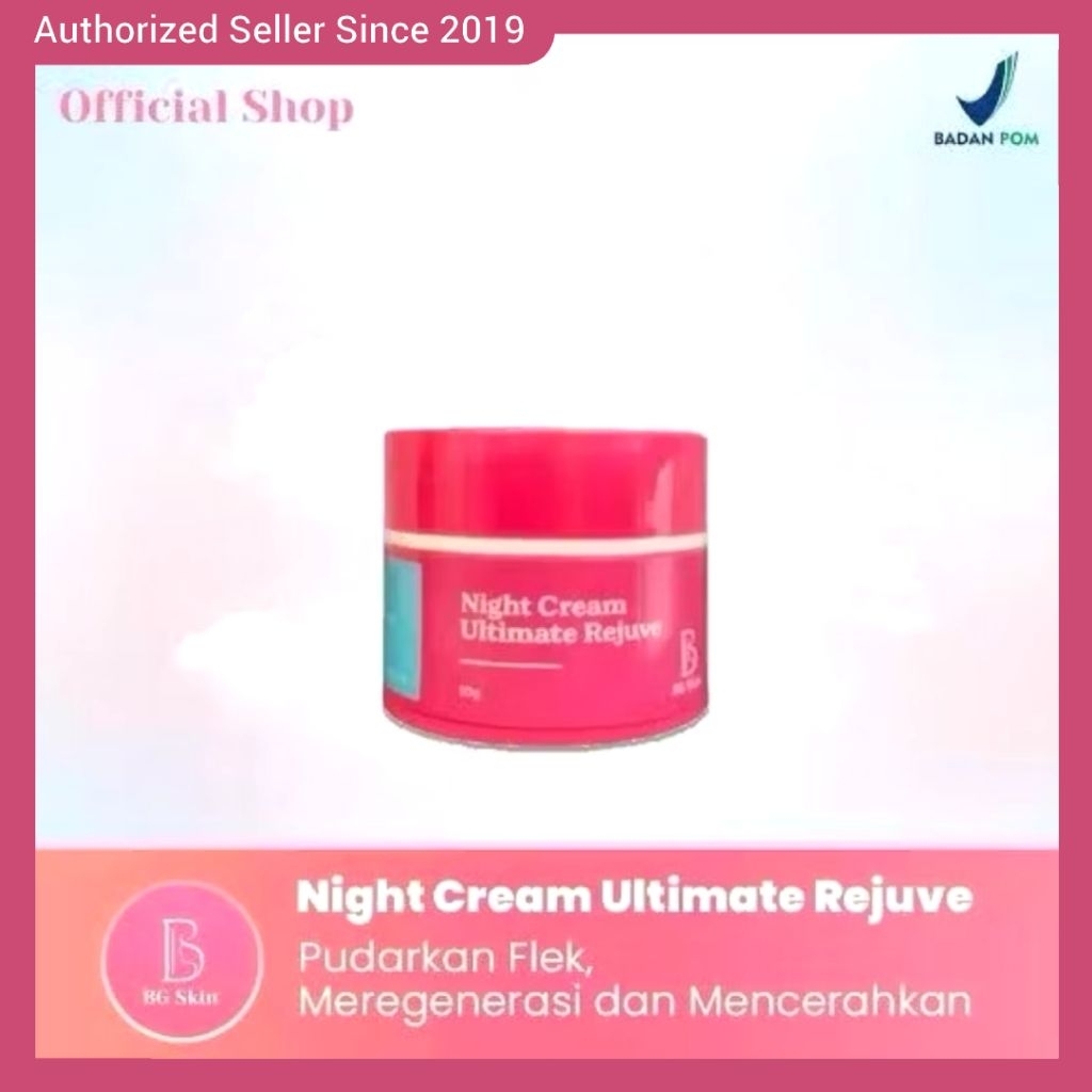 BG SKIN - ULTIMATE REJUVE NIGHT CREAM SKINCARE FLEK HITAM