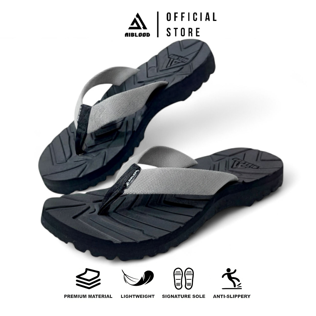 Sandal Gunung Jepit Pria Dewasa Outdoor Anti Slip Ringan AIBLOOD Original
