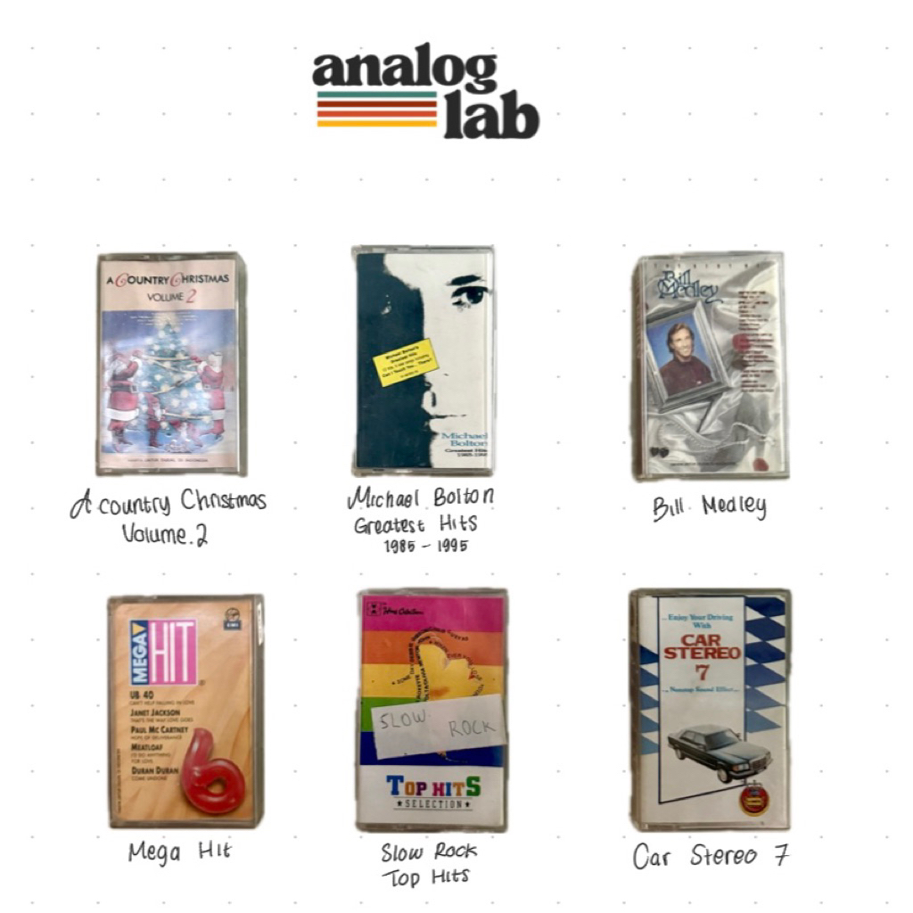 Kaset Pita Original Lagu Jadul Koleksi - Cassette Tape Vintage CD Radio