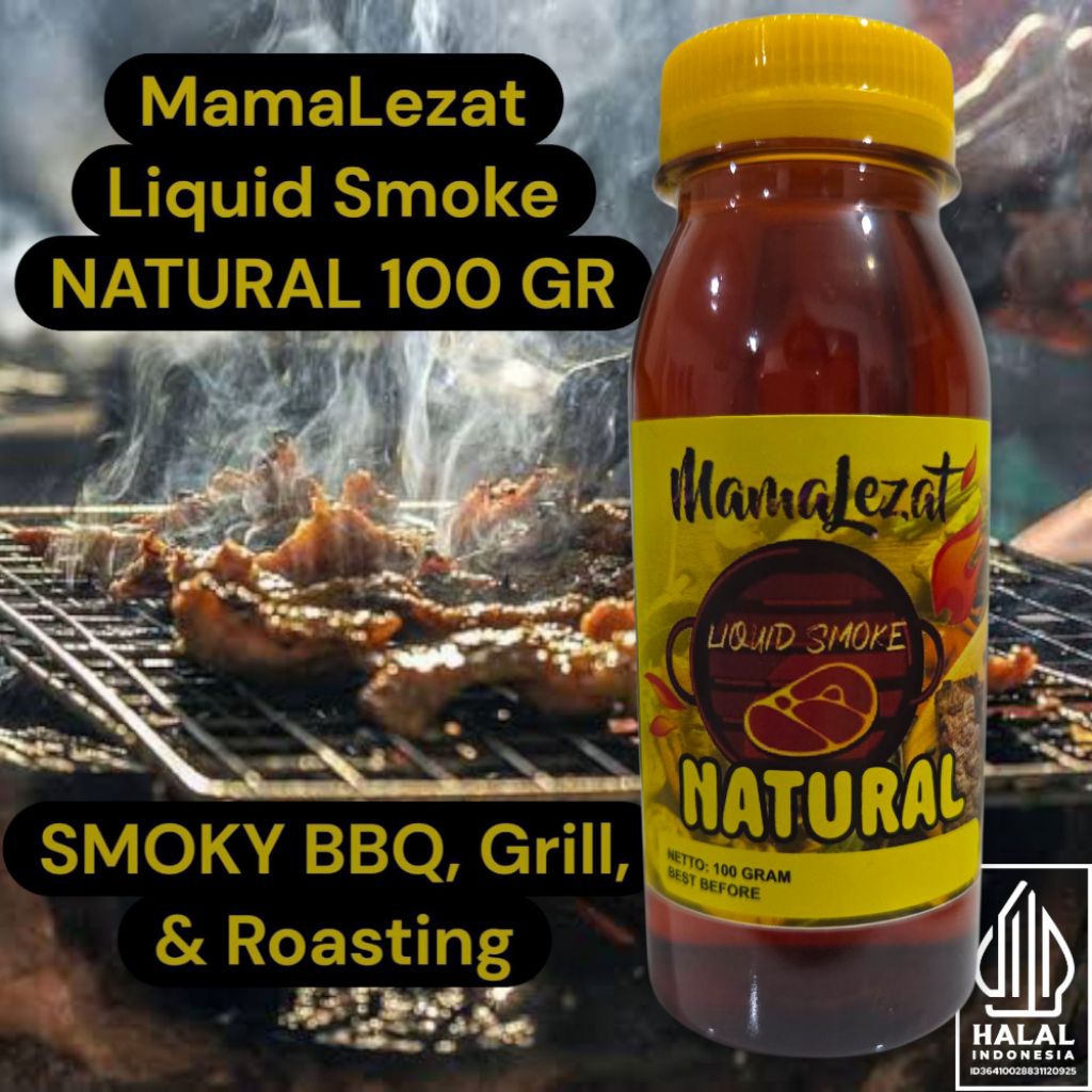 Asap Cair MamaLezat Smoke Flavor Sei Matang Terbakar Liquid Smoke Flavour Perasa Asap untuk Bakar Pa