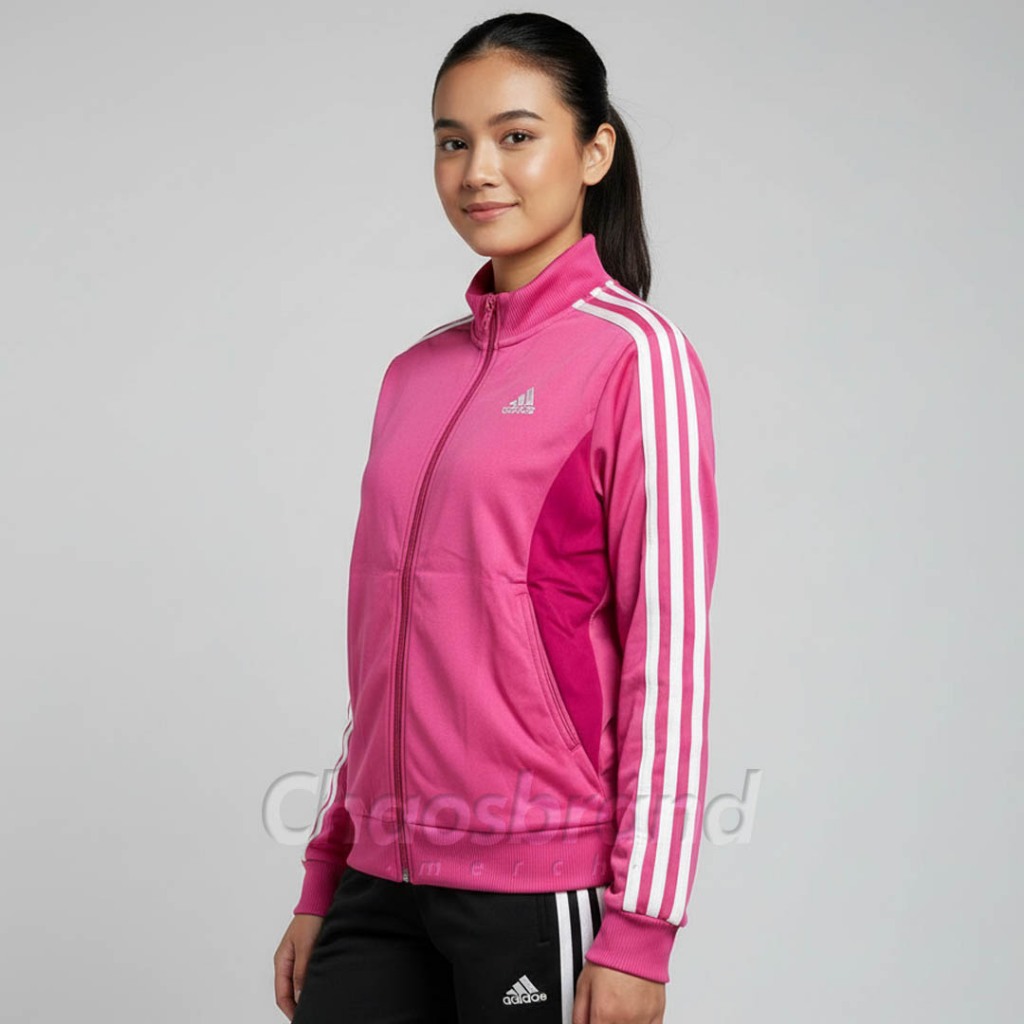 ADDS GIRLS TRACKSUIT TOP JACKET PINK COLOURBLOCK - Jaket Original