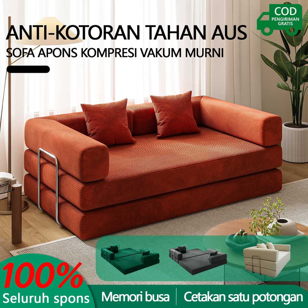 COD Sofa Bed Lipat Minimalis/Sofa Bed/Sofa Bench/Sofa 3 Seater/1.5M sofa/sofa tempat tidur&Sandaran 