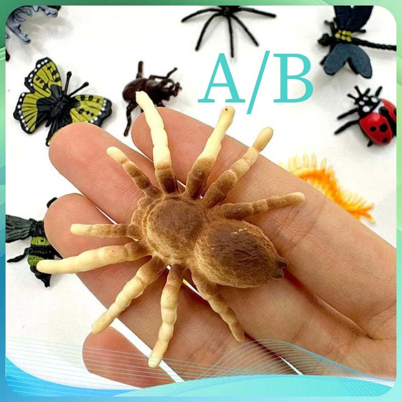 Mainan Anak Hewan Hewan Karet Hewan Serangga Mainan Kecil Insects Mainan Hewan 12pcs